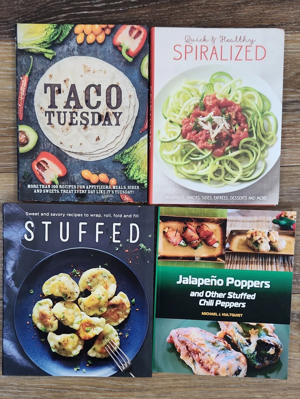 4 Cookbooks Taco Tuesday Spiralized Stuffed Jalapeno Poppers